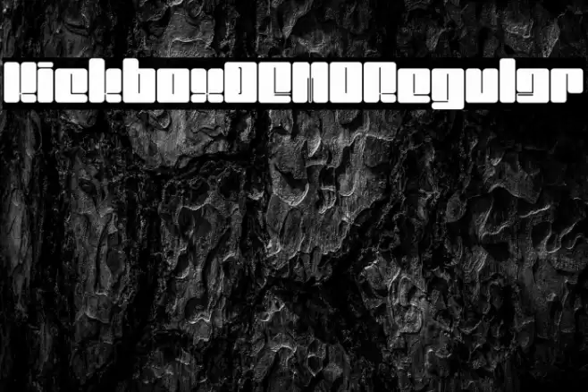 KickboxDEMO-Regular Font examples