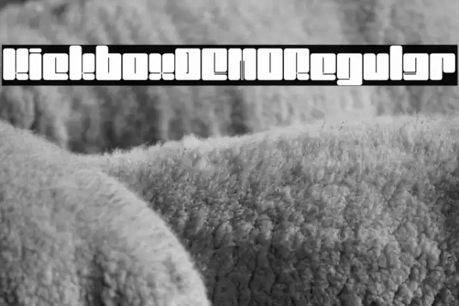 KickboxDEMO-Regular Font examples