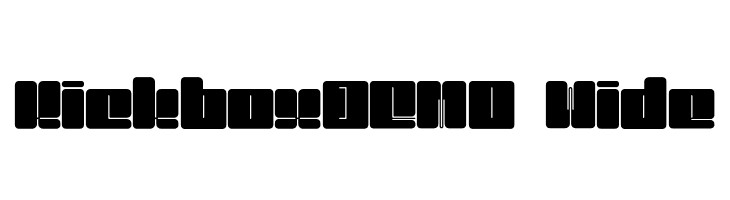 KickboxDEMO-Wide  Frei Schriftart Herunterladen