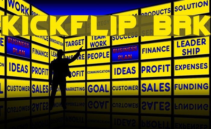 Kickflip BRK Font examples