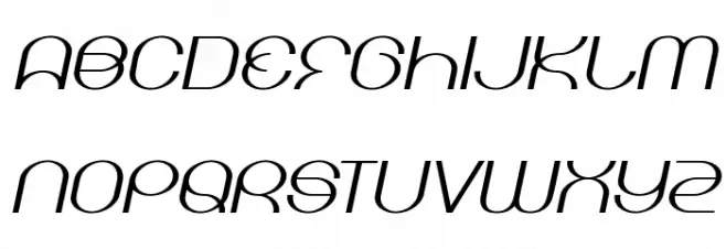 KickingLimos-Regular Font UPPERCASE
