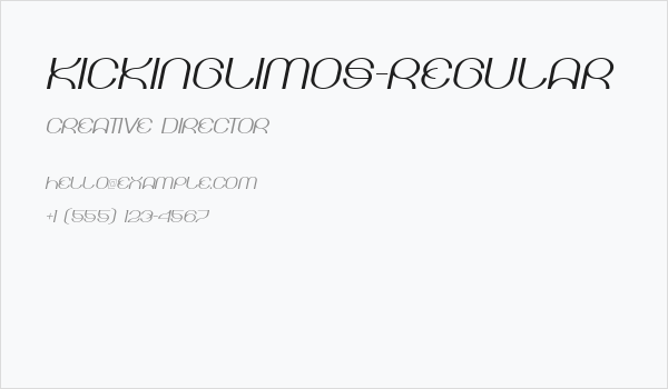 KickingLimos-Regular Business Card