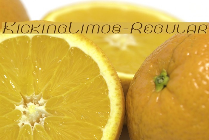 KickingLimos-Regular Font examples