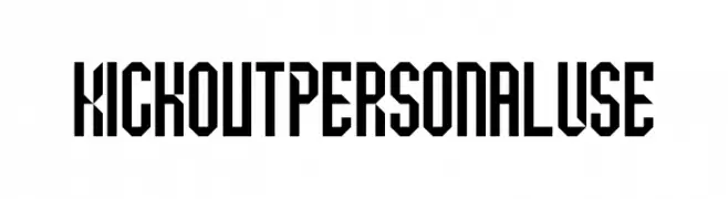 Kickout Personal Use  免费字体下载