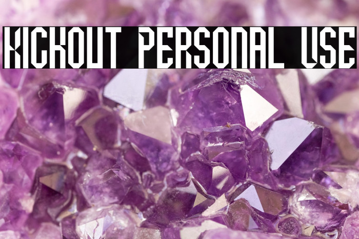 Kickout Personal Use Example 1