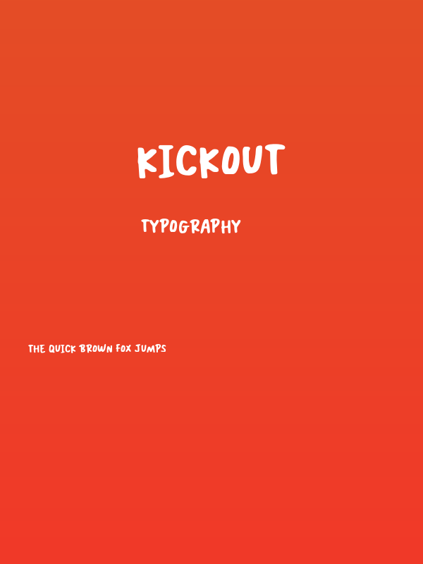Kickout Poster