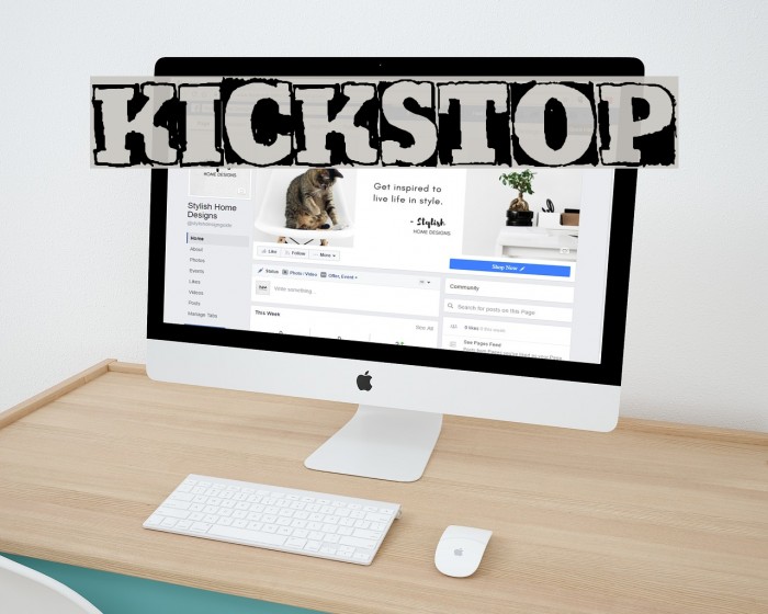 Kickstop Font examples