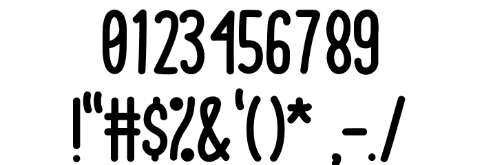 Kid Boys Font OTHER CHARS