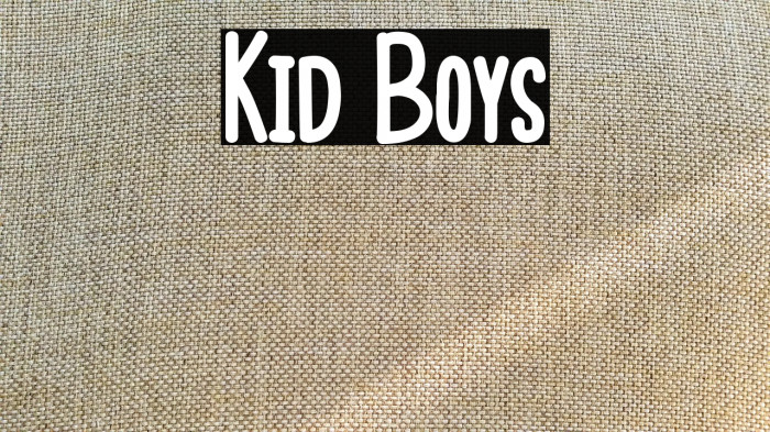 Kid Boys Example 2
