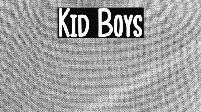 Kid Boys Font examples