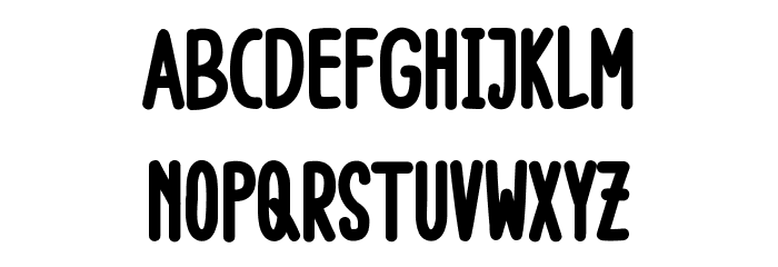 Kid Boys Font LOWERCASE