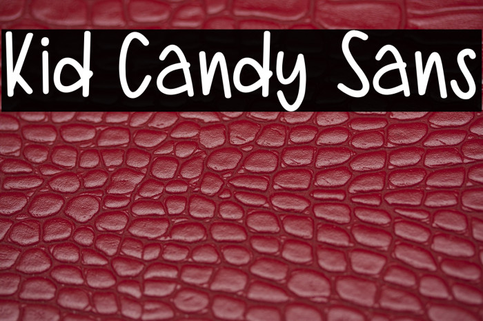 Kid Candy Sans Example 1