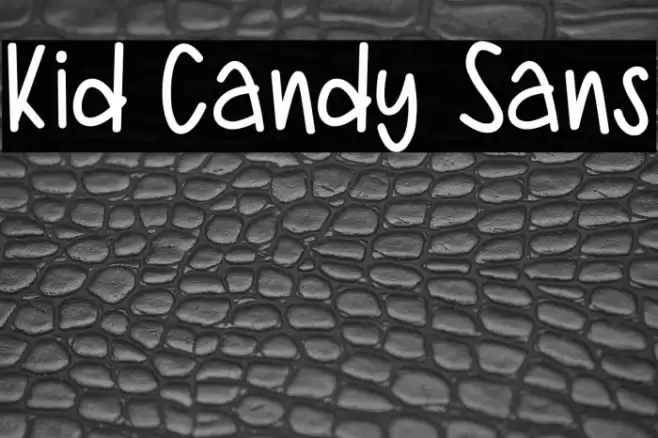 Kid Candy Sans Fonte examples