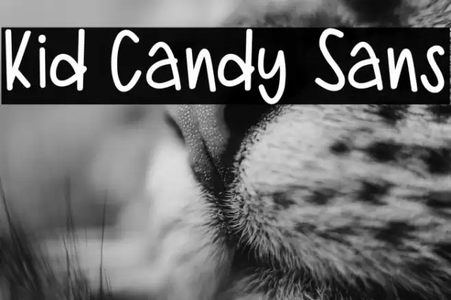 Kid Candy Sans Fonte examples