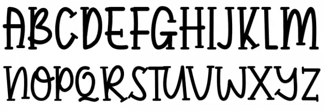 Kid Candy Serif Шрифта ВЕРХНИЙ