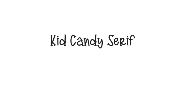 Kid Candy Serif Logo