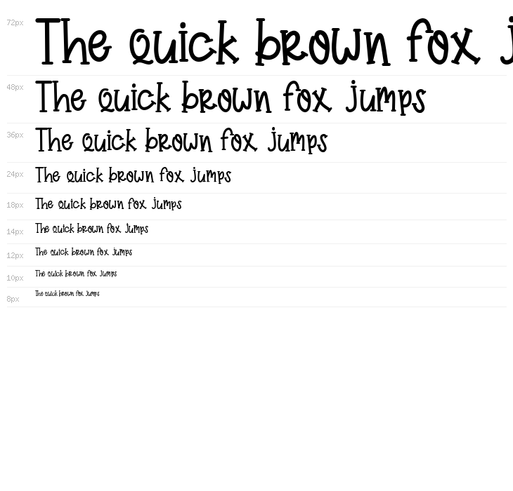 Kid Candy Serif Waterfall