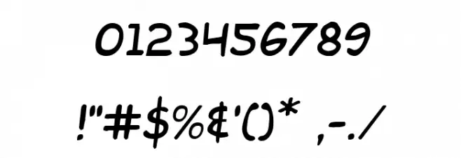 Kid Cobalt Font OTHER CHARS