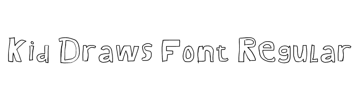 Kid Draws Font Regular  font caratteri gratis