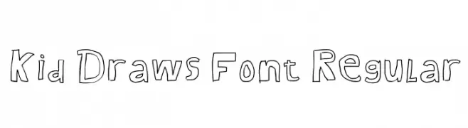Kid Draws Font Regular  नि: शुल्क फ़ॉन्ट्स डाउनलोड