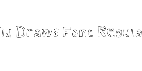 Kid Draws Font Regular Logo