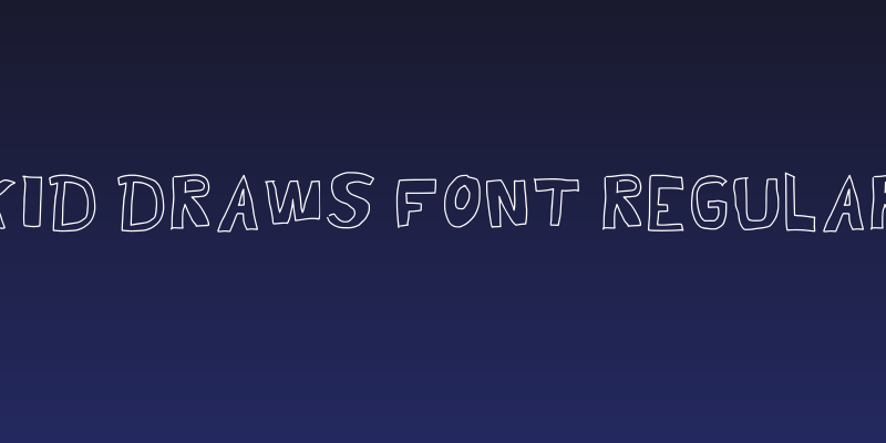 Kid Draws Font Regular Social Header
