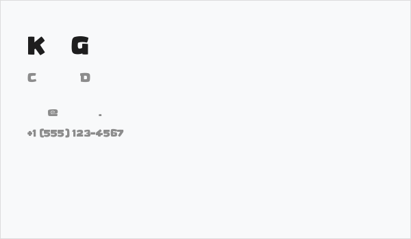 Kid Games Business Card