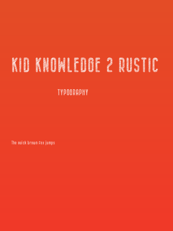 Kid Knowledge 2 Rustic Poster