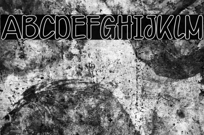 Kid Knowledges 1 outline Font examples