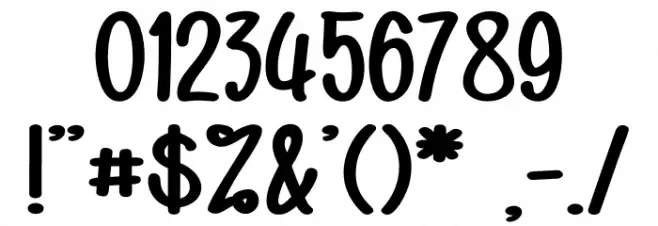 Kid Knowledges 1 フォント その他の文字