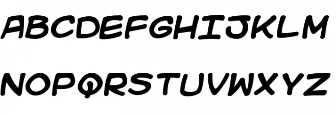Kid Kosmic Bold Font Litere mari