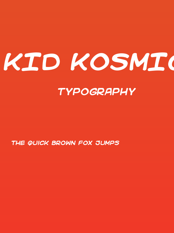 Kid Kosmic Bold Poster