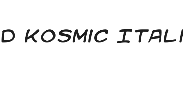 Kid Kosmic Italic Logo