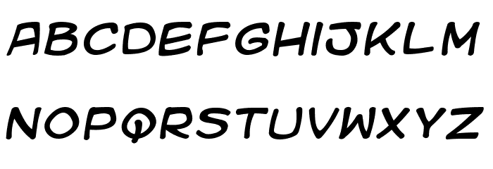 Kid Kosmic Italic Font LOWERCASE