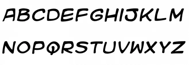 Kid Kosmic Italic フォント 小文字