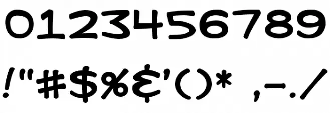 Kid Kosmic Font OTHER CHARS