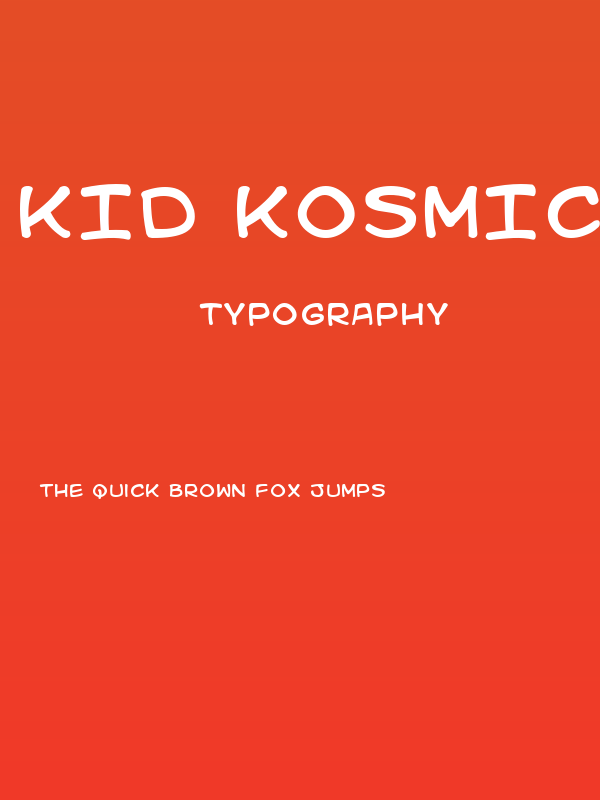 Kid Kosmic Poster