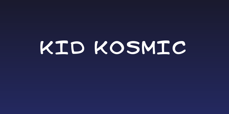 Kid Kosmic Social Header