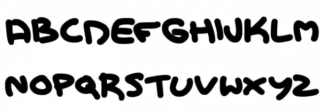 Kid Marker Font Litere mari
