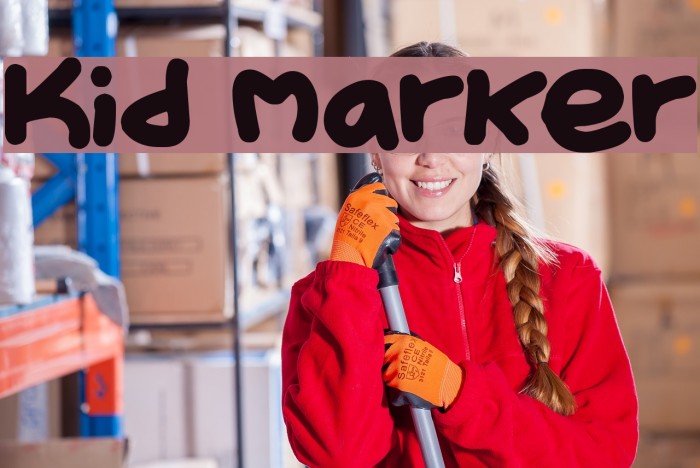 Kid Marker Font examples