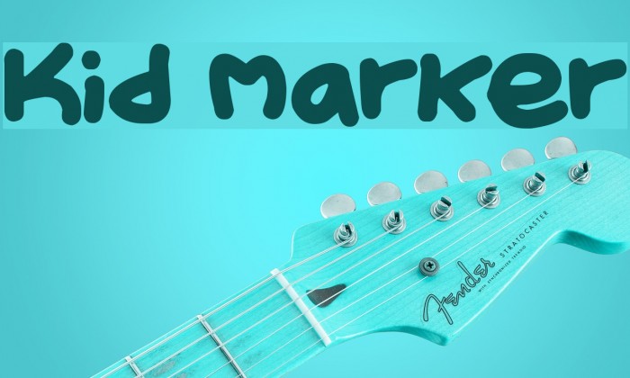 Kid Marker Font examples