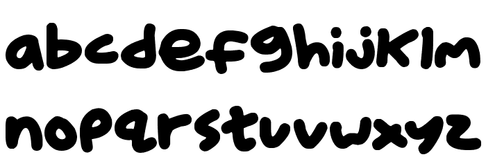 Kid Marker Font LOWERCASE