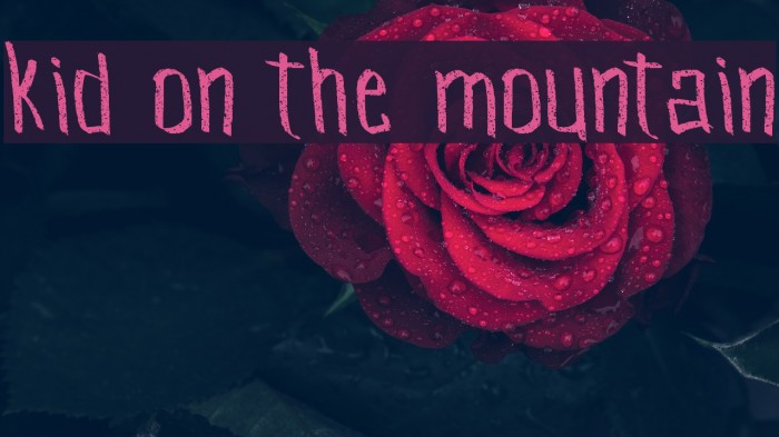 Kid On The Mountain Example 1