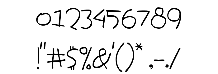 Kid Playon Font OTHER CHARS