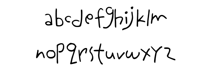 Kid Playon Font LOWERCASE
