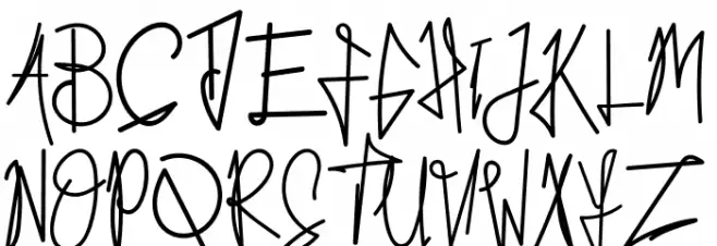 Kid Rough Font UPPERCASE