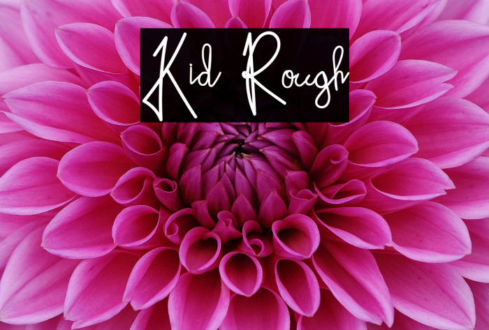 Kid Rough Font examples