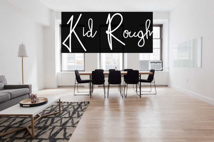 Kid Rough Font examples