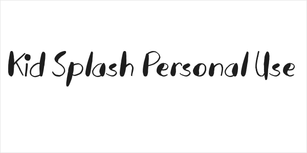 Kid Splash Personal Use Logo