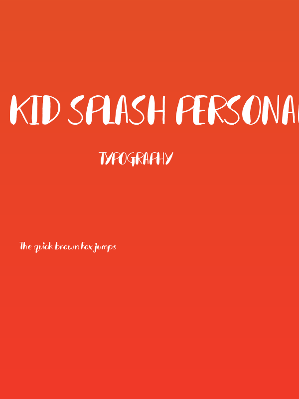 Kid Splash Personal Use Poster